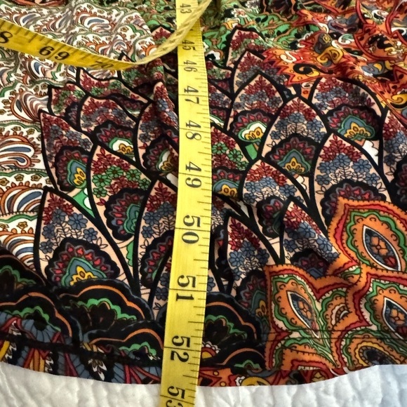 Beautiful EUC 5th& Love Halter Top Maxi Dress SZ XL Silky & colorful BOHO - Picture 7 of 13